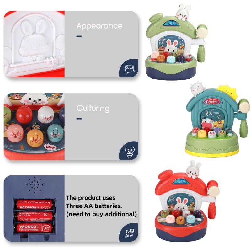 Children's Toy With Multiple Functions Light And Sound Music Whack-a-mole Game Parent-child Interaction Early Education