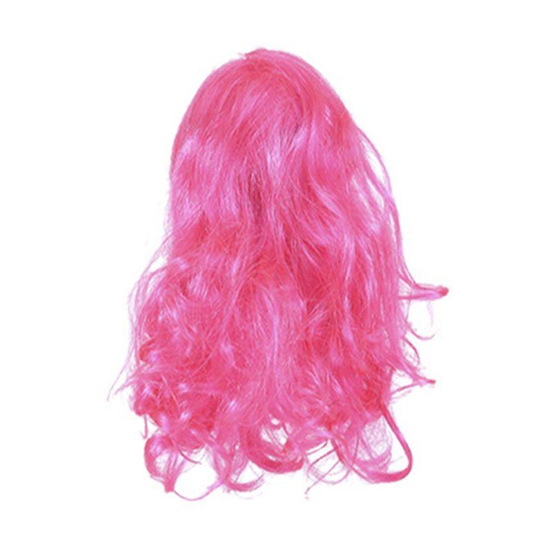 

ABUL-B Pet Wigs Cats And Dog Wigs Funny Cosplay Pet Headwear Dog Cats Wigs With Adjustable Elastic Bands Durable Easy To Use рожевий