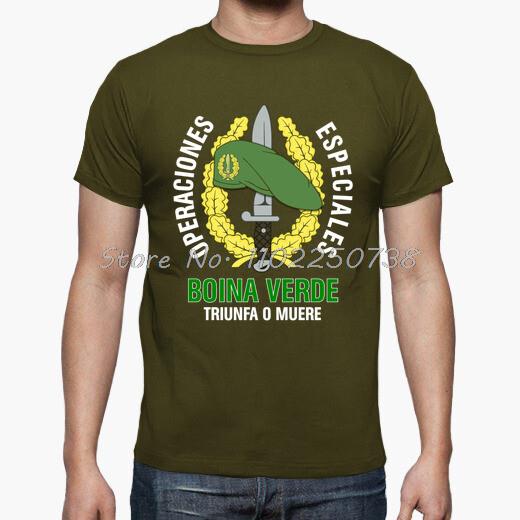Spanish Legion GOE Mod 1 Green Beret Special Operations Emblem T-Shirt Summer Cotton O-neck Mens Short Sleeve T-Shirt New