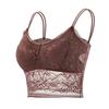 Dámská jednobarevná krajková podprsenka prodyšná vestová podprsenka