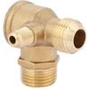 Brass Check Valve,Male Thread 90 Degree Brass Air Compressor Check Valve Spare Parts 20 * 19 * 10mm