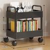 2 Tier Mobile Cart Organizer for Kitchen Bathroom Bedroom with Casters Storage Rack Trolley Home Accessories