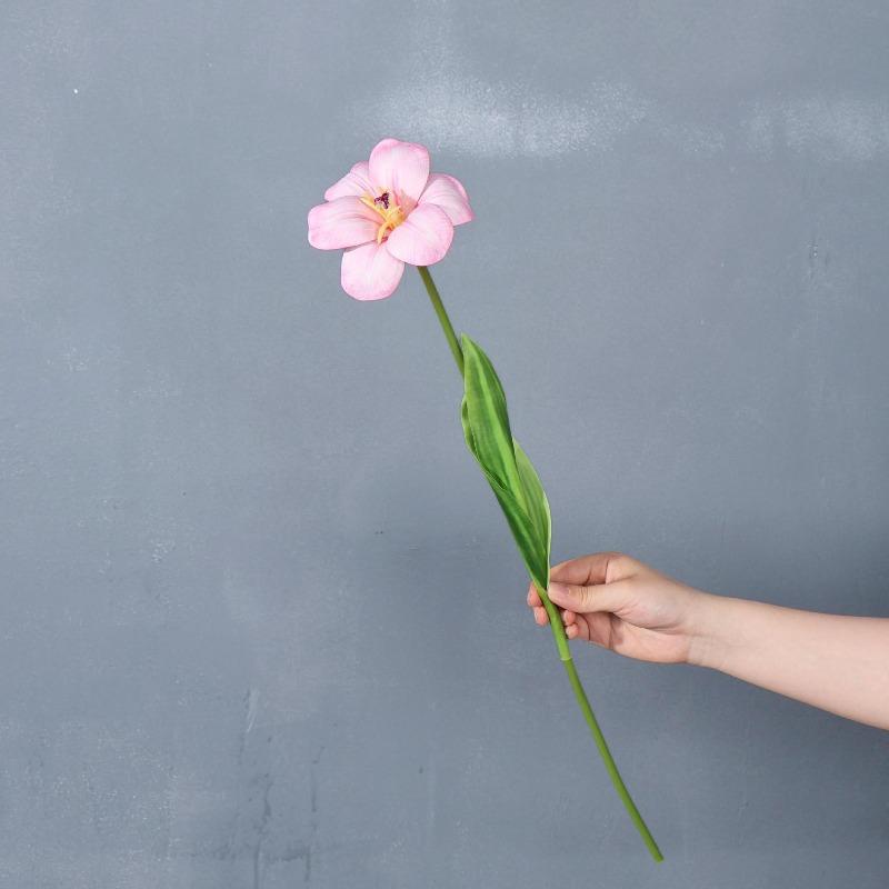 

10pcs Simulation Brownie Tulips Real Touch Fake Flowers Hotel Decoration PU Smiling Face Tulip Artificial Flower Cafe Decorative рожевий
