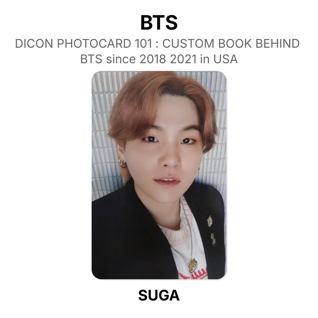 BTS DICON PHOTOCARD 101 : CUSTOM BOOK BEHIND BTS Since 2018 2021 In USA Official Photocard