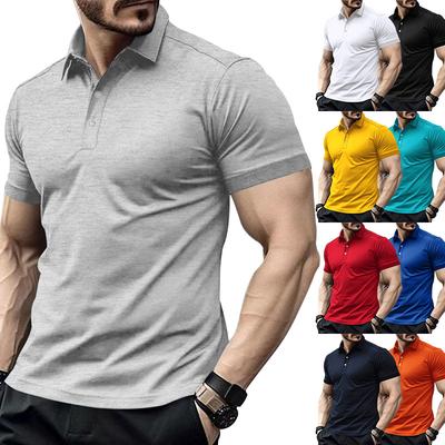 New Men's Polo Shirt Short Sleeve Sports Outdoor T-shirt Polo Shirt Summer