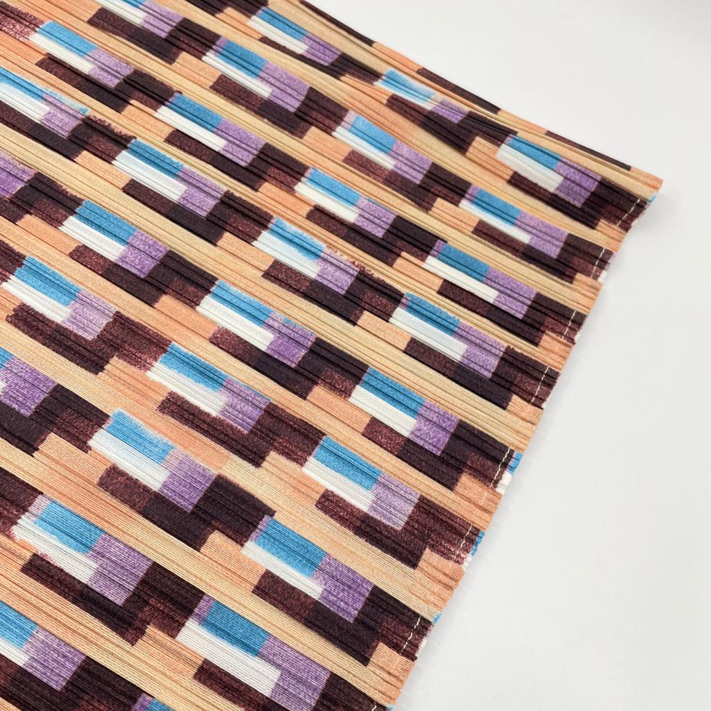 PLEATS PLEASE 22Stainless Steel PP21-JG684 Lull Square Skirt skirt 3 multicolorUsed