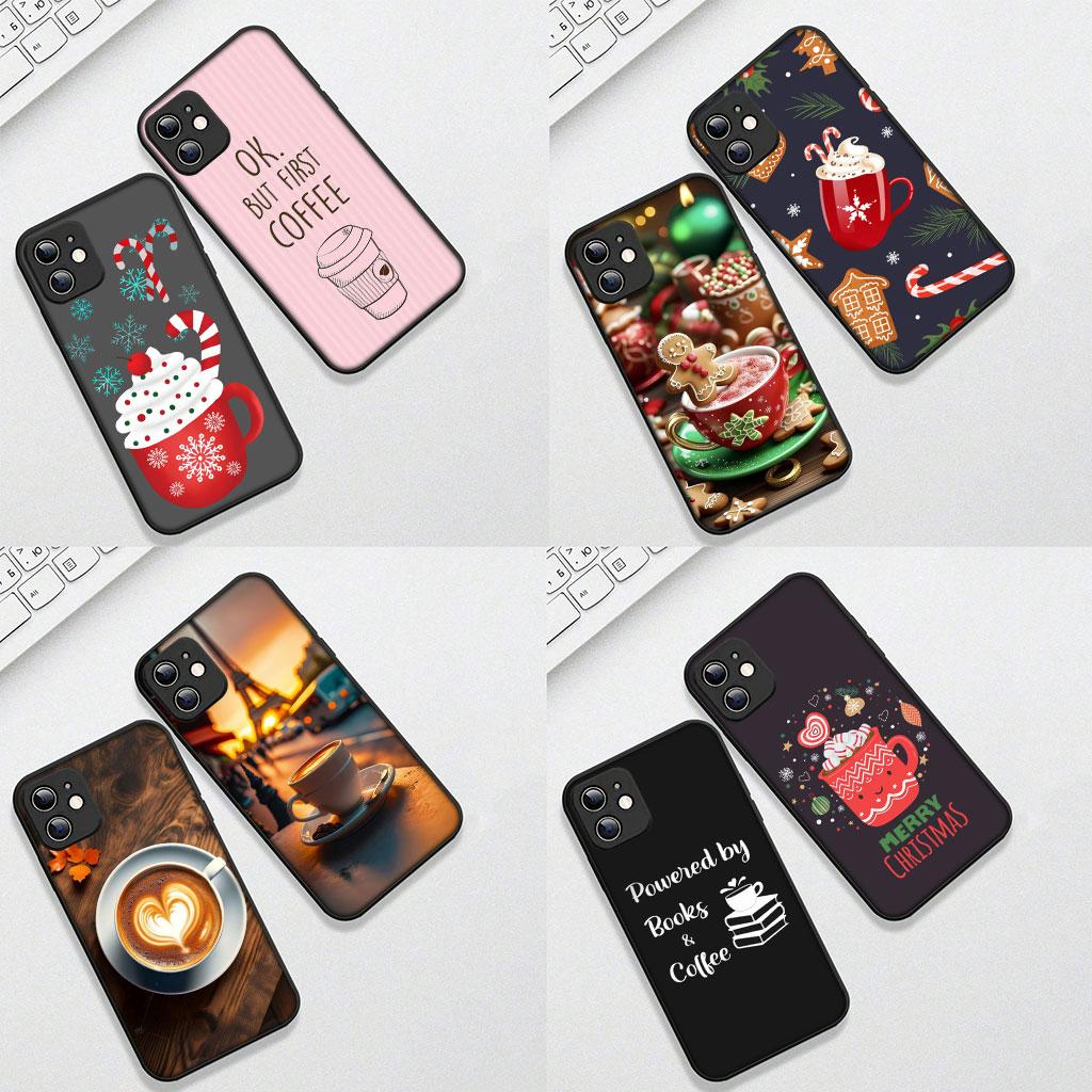 OK But First Coffee Book Christmas Cover for Samsung Galaxy A56 A26 A36 A10 A20 A30 A31 A32 A50 A51 A52 A53 A33 A12 A14 Case