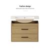 75cm Bathroom Cabinet Light Oak with Ample Storage Space - 2 Drawers
