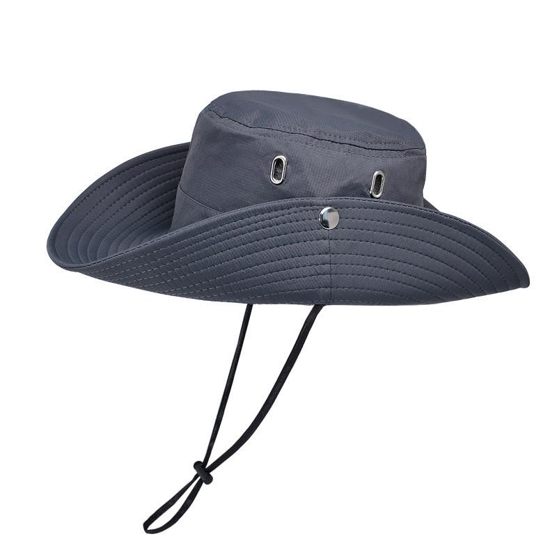 Outdoor Sun Protection Fisherman Hat With Large Brim For Travel And Hiking