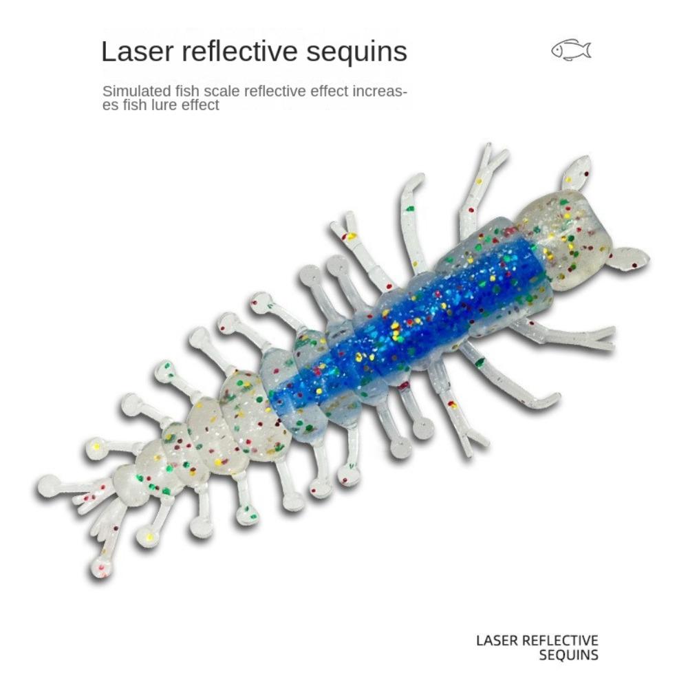 1,7g 6cm Weichköder Silikon Weichköder NEU Weicher Insekten Angelköder zum Angeln