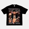 2024 New Fashion Oliveira UFC Print Short Sleeve American Vintage Slim Collar Fighting Top T-shirt