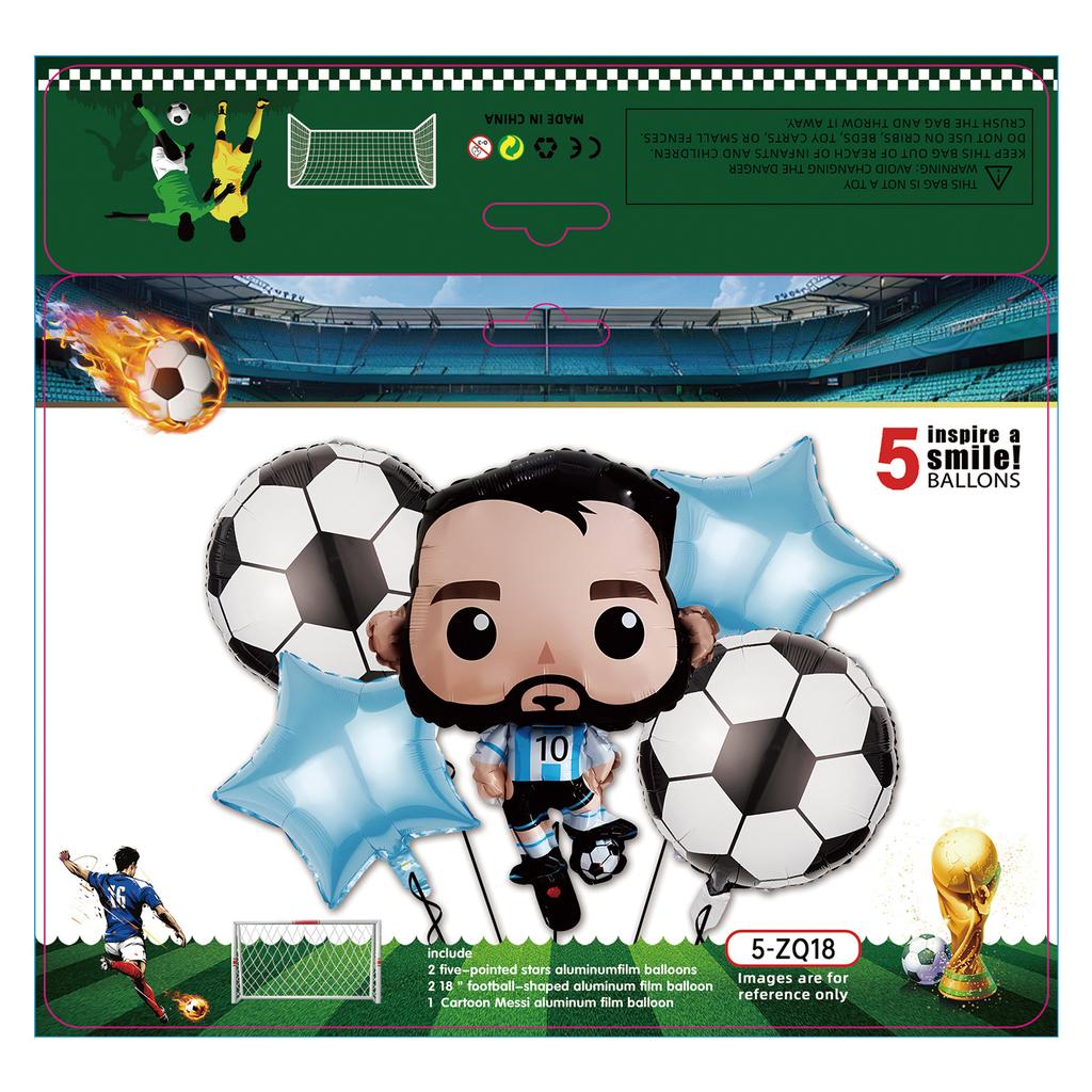 Boys Football Green Balloon Arch Birthday Football Party Decoration World Cup Themed Balloon Set