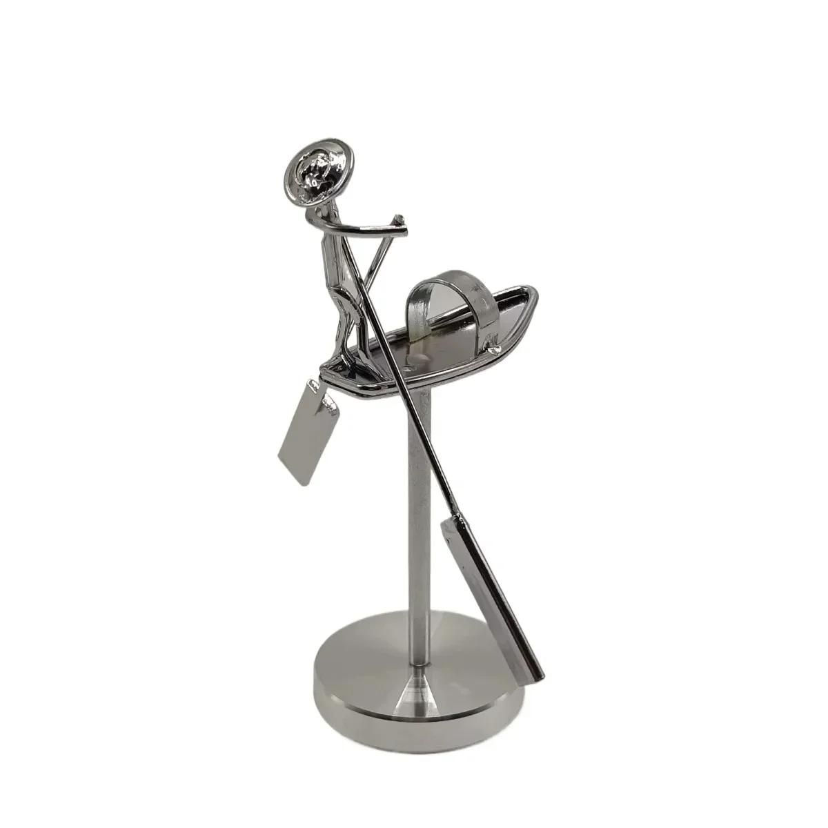 

Desktop Balance Toy - Swinging Fisherman, Iron Man, Drum & Strong Man - Fun Decoration & Stress Relief белый