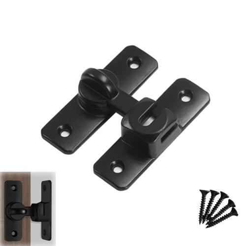 YUHENGCT Door Lock, 90/180 Adjustable, Aftermarket Lock for Sliding Doors, Anti-Theft, Zinc Alloy Construction, Rust-Resistant, Durable Rotating Har