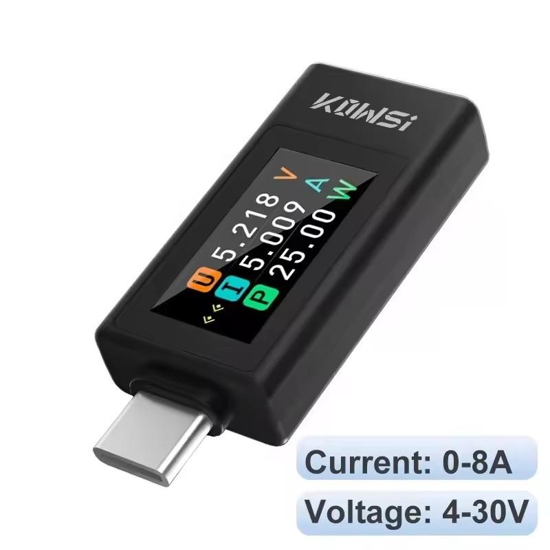 USB Tester Voltmeter Ammeter TYPE-C Digital Monitor Current Voltage Monitor Charger Capacity Tester Cut-off Power Indicator