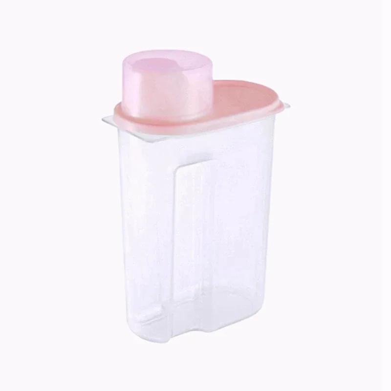 2025 New 1925L Plastic Cereal Dispenser Kitchen Storage Box Food Storage Containers Grain Storage Tank Sealed Moisture Proof 19L 1-tier розовый 1290₽