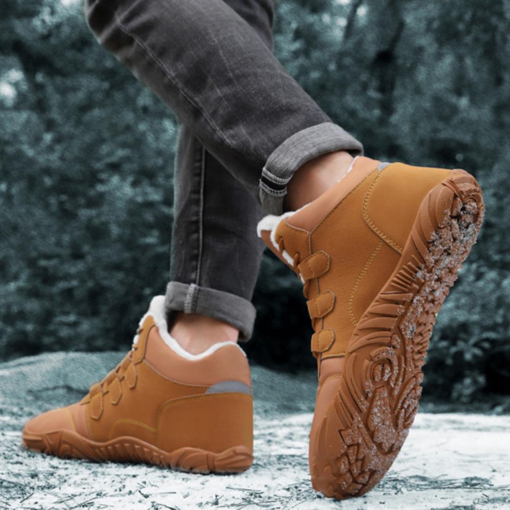 Outdoor Snow Boots Men's Waterproof Cotton Shoes Women's Piled Thickened Warm Non-slip Cotton Boots