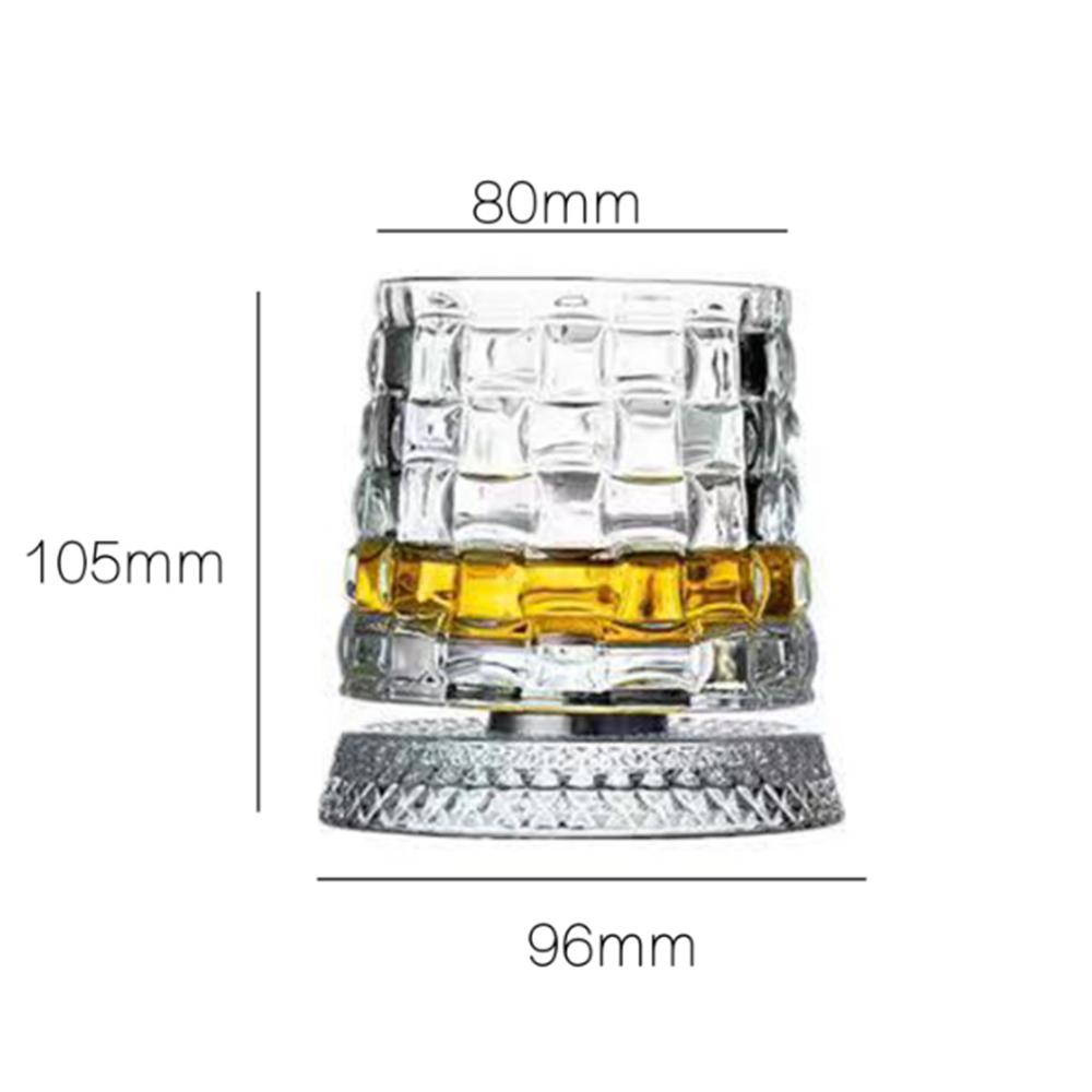 

Creative rotatable whiskey glass, New style tumbler beer mug, Home Bar Wine Glass, Glassware for wine, 270ml 270ml