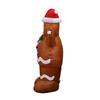 1.5m Inflatable Giant Gingerbread Man Model Gingerbread Man Ornament Decorative Gingerbread Man  for Christmas Garden Lawn