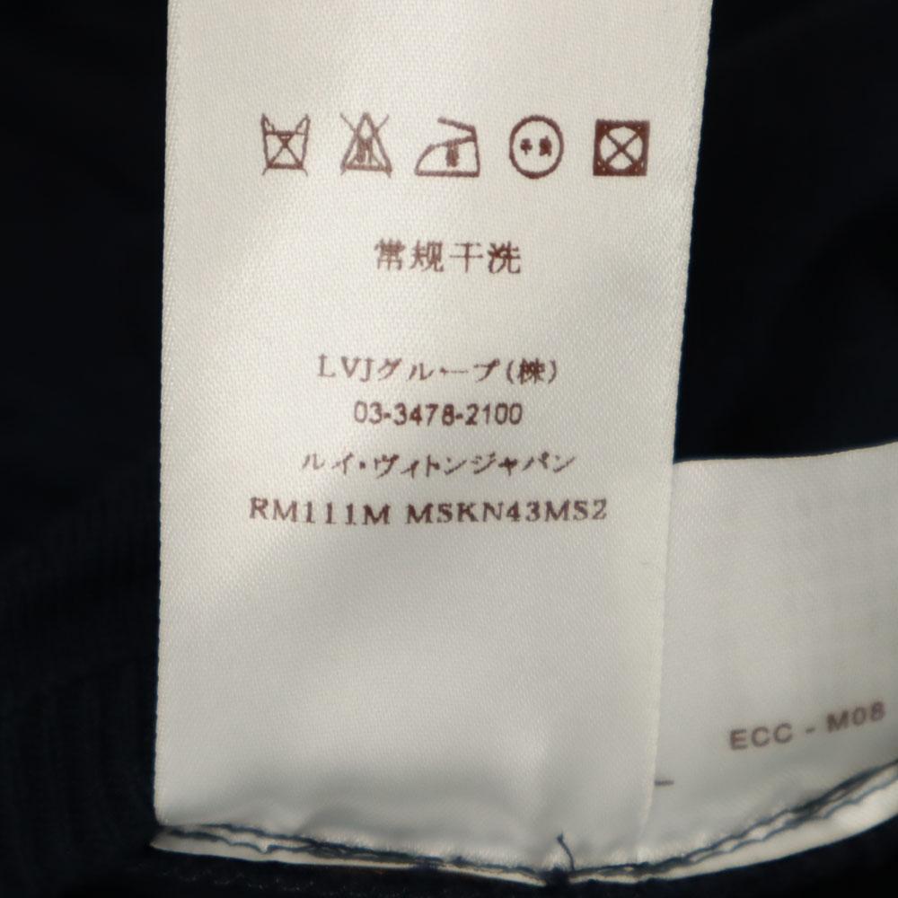 Louis Vuitton Herren Strickjacke Langarm M Navy system Gebraucht Made in Italy