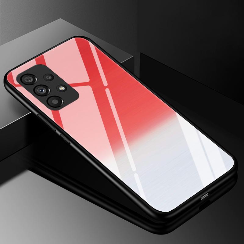 Tempered Glass Phone Case For Samsung Galaxy A31 A51 A71 5G A10 A10S A20 A30 A30S A50 A50S A70 Capa Luxury Hard Back Bumper