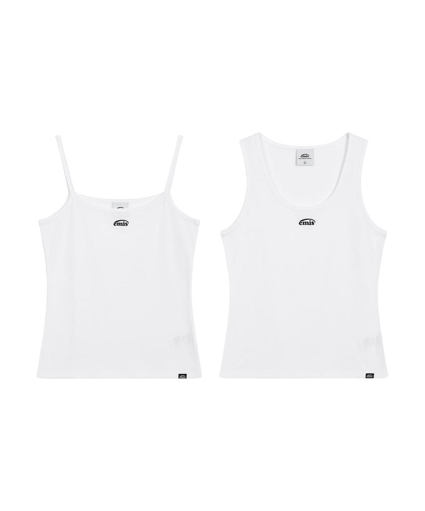 Imiseu (W) 2Pack Sleeveless Top-White