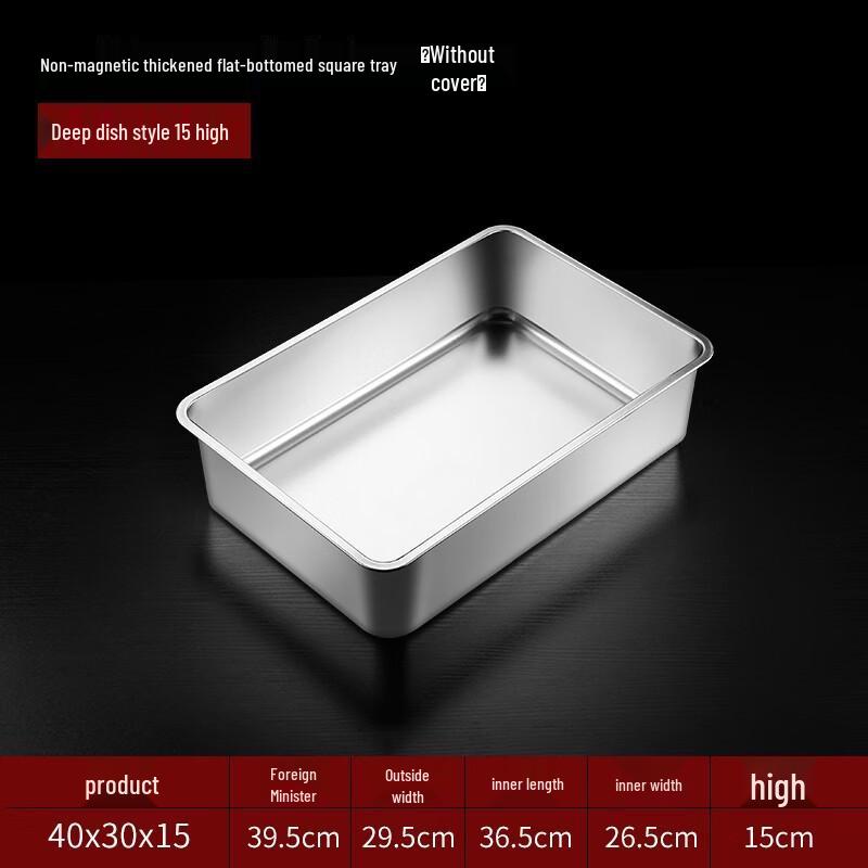 Lija Stainless Steel Square Basin (2-Pack)