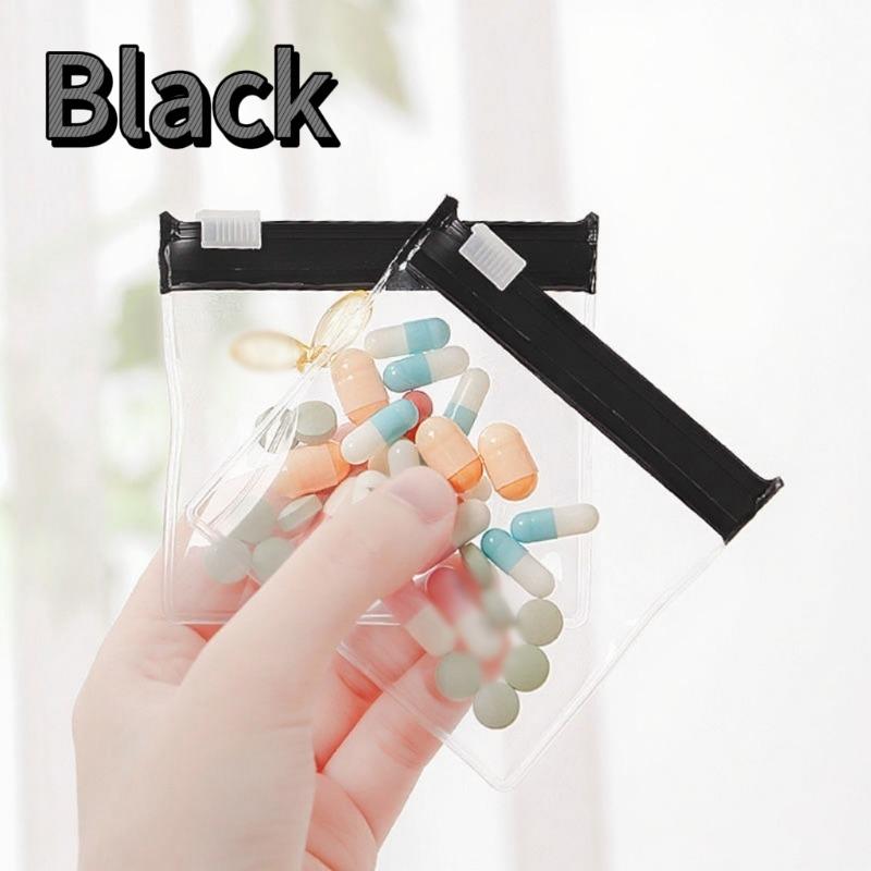 1/3/5/100pcs Portable Mini Medicine Bag Travel Pill Organizer PVC Material Drug Storage Box for Tablets And Capsules Size
