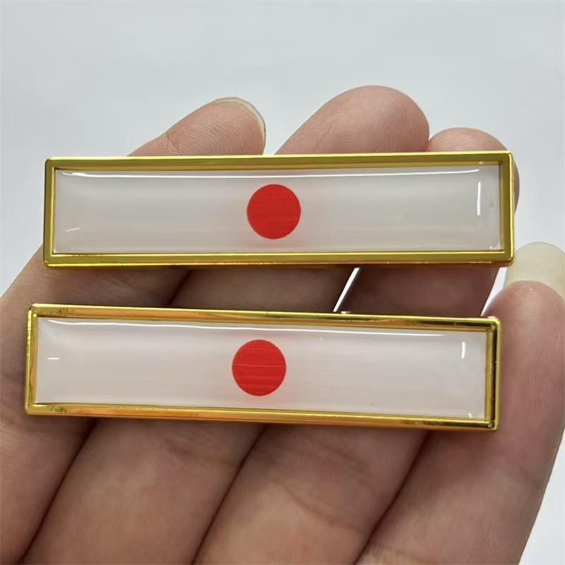 Car Metal Chinese National Flag Fender Sticker Emblem Modification Metal Sticker National Flag Mini Pair Installation Resin Side Emblem