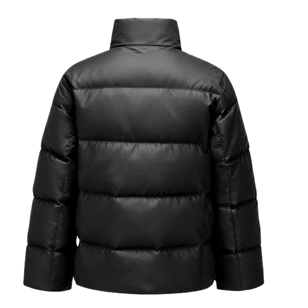 Skechers Comfortable Sports Series Warm Breathable Down Jacket Men outerwear Carbon-Black P425M020-0018