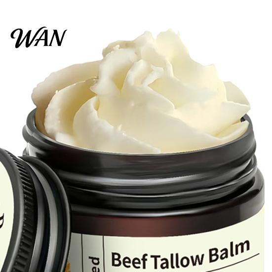 Dry Skin Moisturizer Beef Tallow Moisturizing Cream with Jojoba Oil Shea Butter Honey Lightweight Moisture Retention Non-Greasy Daily Hydration