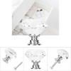 1PCS 30mm   Shape   Glass Pull Handle Cabinet Drawer Door Knob (Transparet)