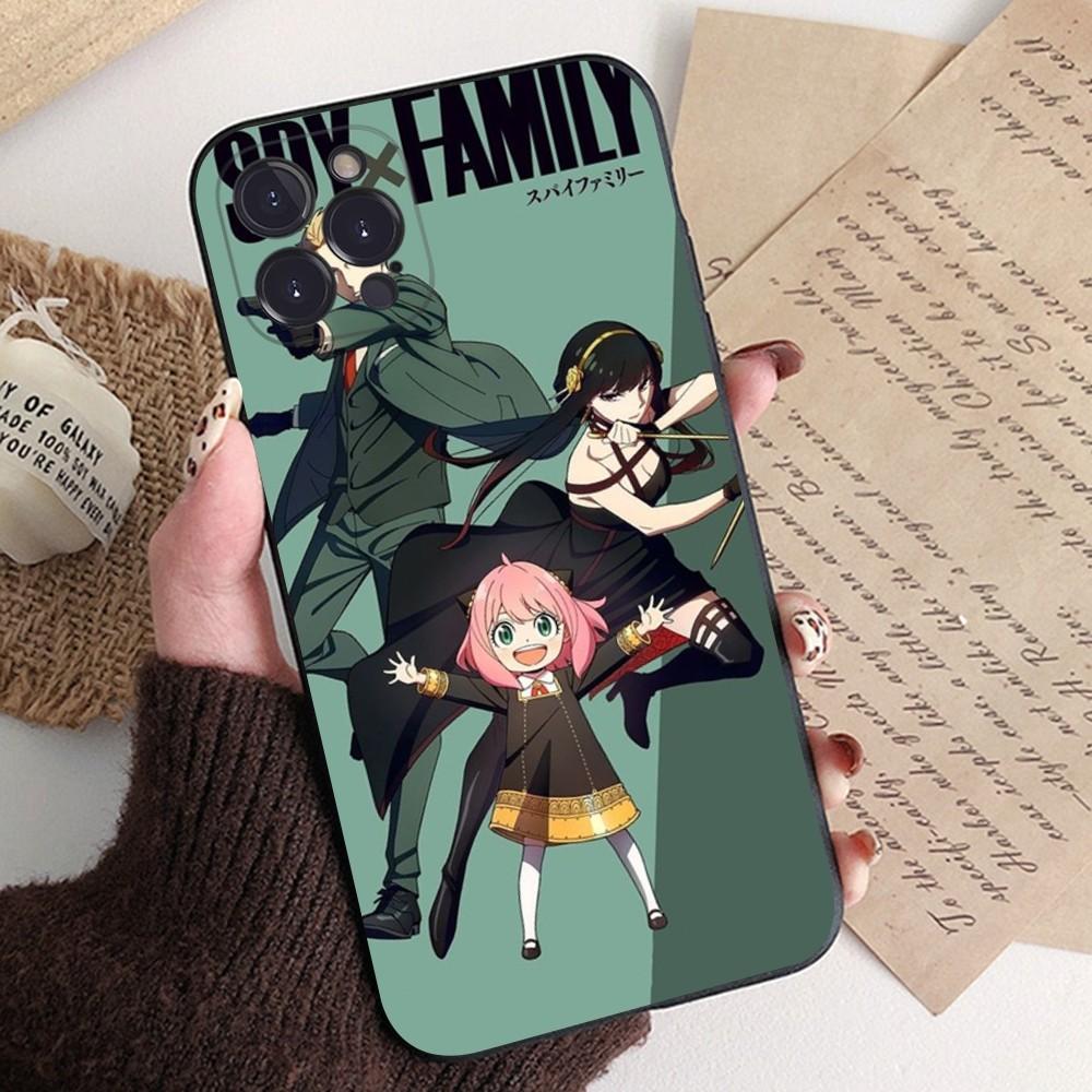 Cartoon SPY FAMILY Anime Phone Case Silicone Soft for iphone 15 14 13 12 11 Pro Mini XS MAX 8 7 6 Plus X XS XR Cover