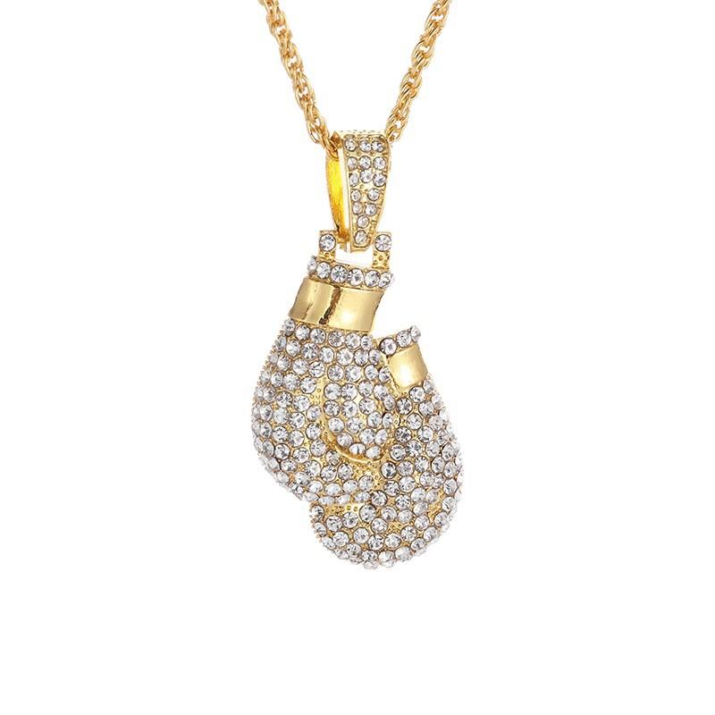 Collana Ciondolo Guantone da Boxe Personalizzato Hip Hop