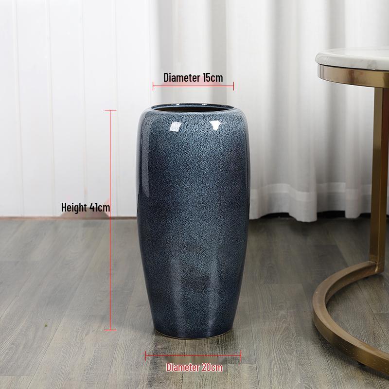 Handmade Large Ceramic Floor Vase for Living Room or Hotel - Perfect for Fresh Flowers