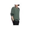 Adidas Neo Logo Print Crewneck Sweatshirt Men Tops Green H14215