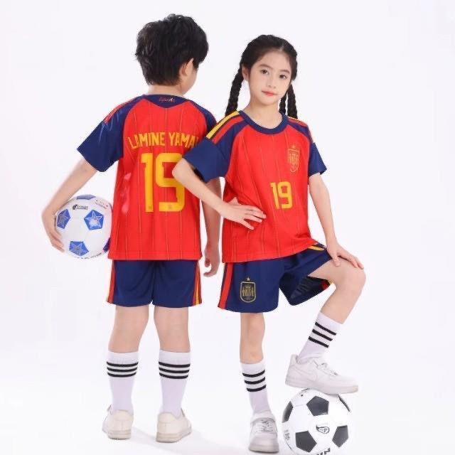 2027 Spain Home No.19 Kids  Soccer Jersey 26