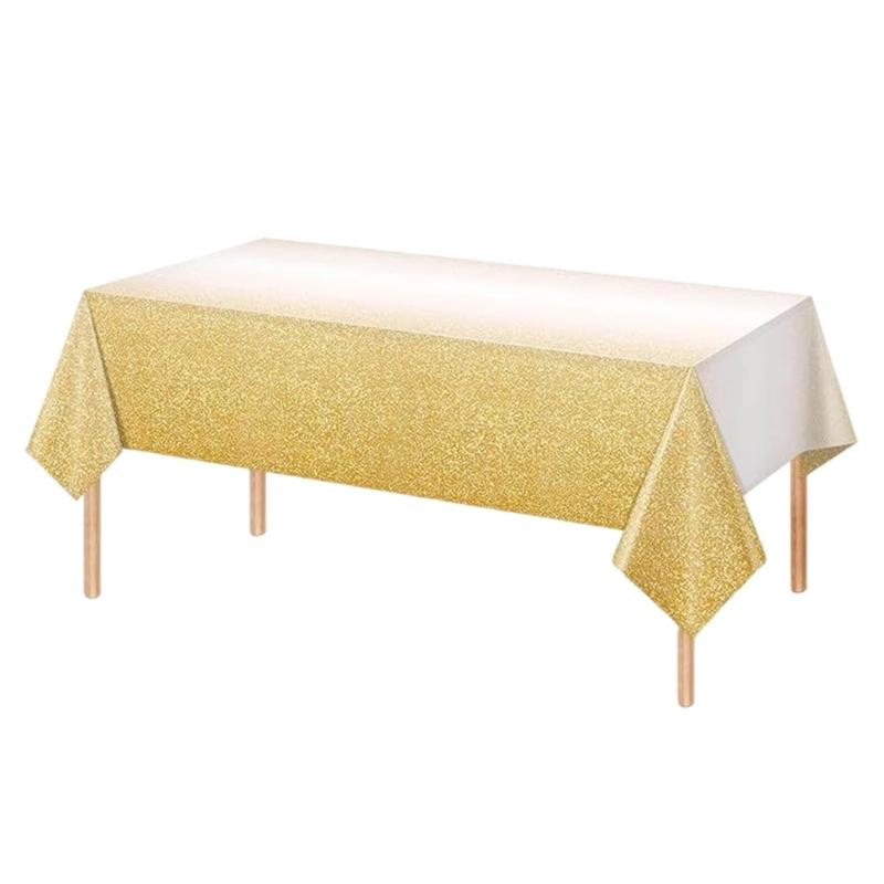 Table Cloth Large 137x274cm Disposable Tablecloth Fade Resistant For Party Decorations