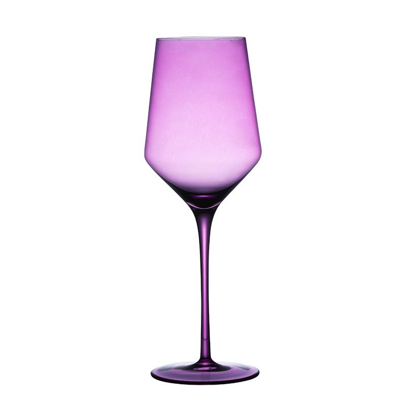 Creative Colorful Crystal Wine Glass Set Color Changing Stemware for Red White Wine
