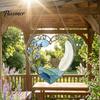 Elegant Courtyard Ornament Sea Glass Style Acrylic Suncatcher, Colorful Light Catching Hanging Ornament, Decorative Catcher for Garden Sun Home
