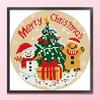 Christmas Printed Cross Stitch Kit DIY 11CT Embroidery Craft Set Home Decor