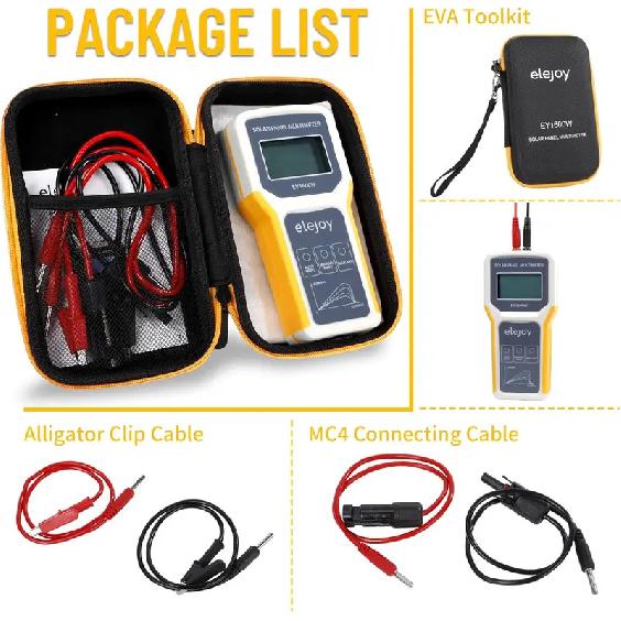 EL400B/EY800W/EY1600W/EY1800W Solar MPPT Photovoltaic Panel Tester Multimeter Smart MPPT Tools for Testing Solar PV Panel Data