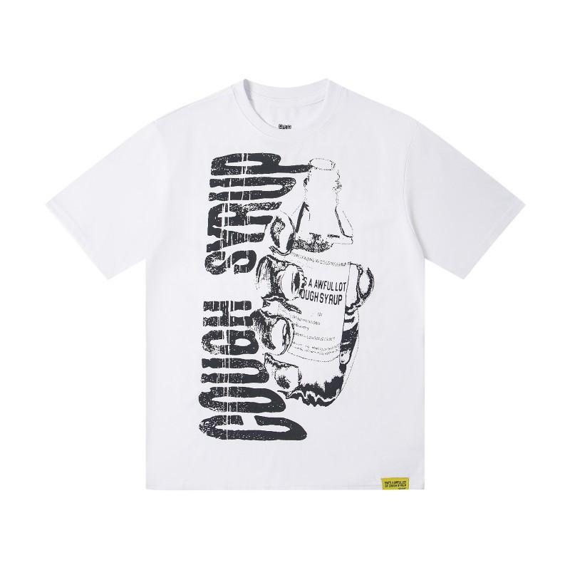 Premium 100% Cotton Crew Neck Short Sleeve T-Shirt Men Loose Fit Casual Print Tee 2025