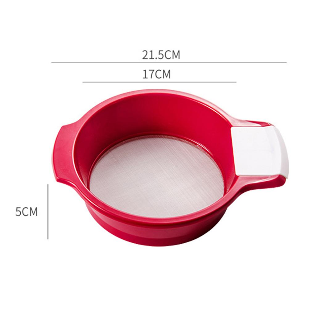 Flour Sieve Stainless Steel Pastry Sieve Baking Tool Storage Organizer Flour Sifter Cup for Flour Sifter Powdered Fine