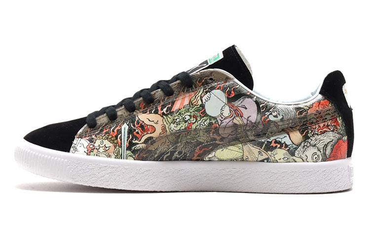 Men's Sneakers Three Tides Tattoo X Atmos x PUMA Suede Fleeting World Illustration Cushioning Abrasion
