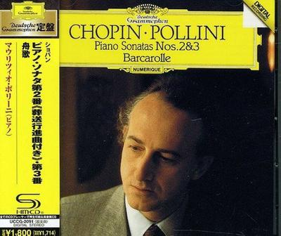 CD FRÉDÉRIC CHOPIN / MAURIZIO POLLINI - Piano Sonatas Nos. 2 & 3, Barcaroll UCCG2091 Deutsche Grammo 2011 Japan ObiClassical Used