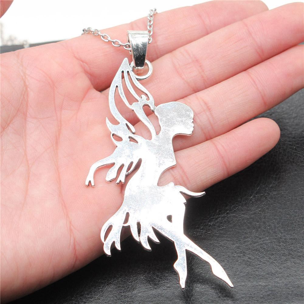 45cm Oder 70cm Lange Kette Halskette Flügel Engel Hochzeitsschmuck Zubehör QN003