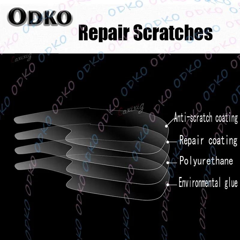 2 Pcs Car Headlight Protective Film Headlamp Transparent Black TPU Sticker For Cadillac CT6 XT4 XT5 XT6 XTS ATS Accessories