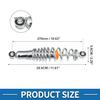 A ABSOPRO Rear Suspension Motorcycle Rear Shock Absorber Spring, Universal Silver, 1 Pair, 270mm