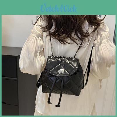 Stylish Spring Summer Fashion Backpack For Women In Black Blue Silver White Pu Material